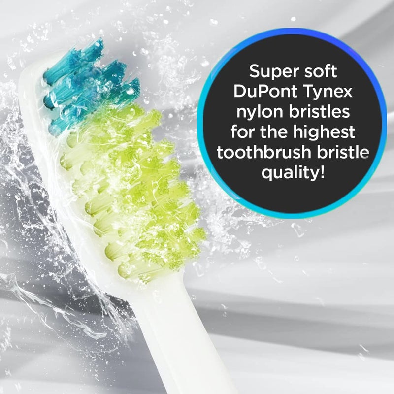 Voom Sonic - Go 1 Replacement Heads | Replacement Brushes | Advanced Bristle Technology| Soft DuPont Nylon Bristles | Oral Care, 4 Count (Pack of 1) - Image 2